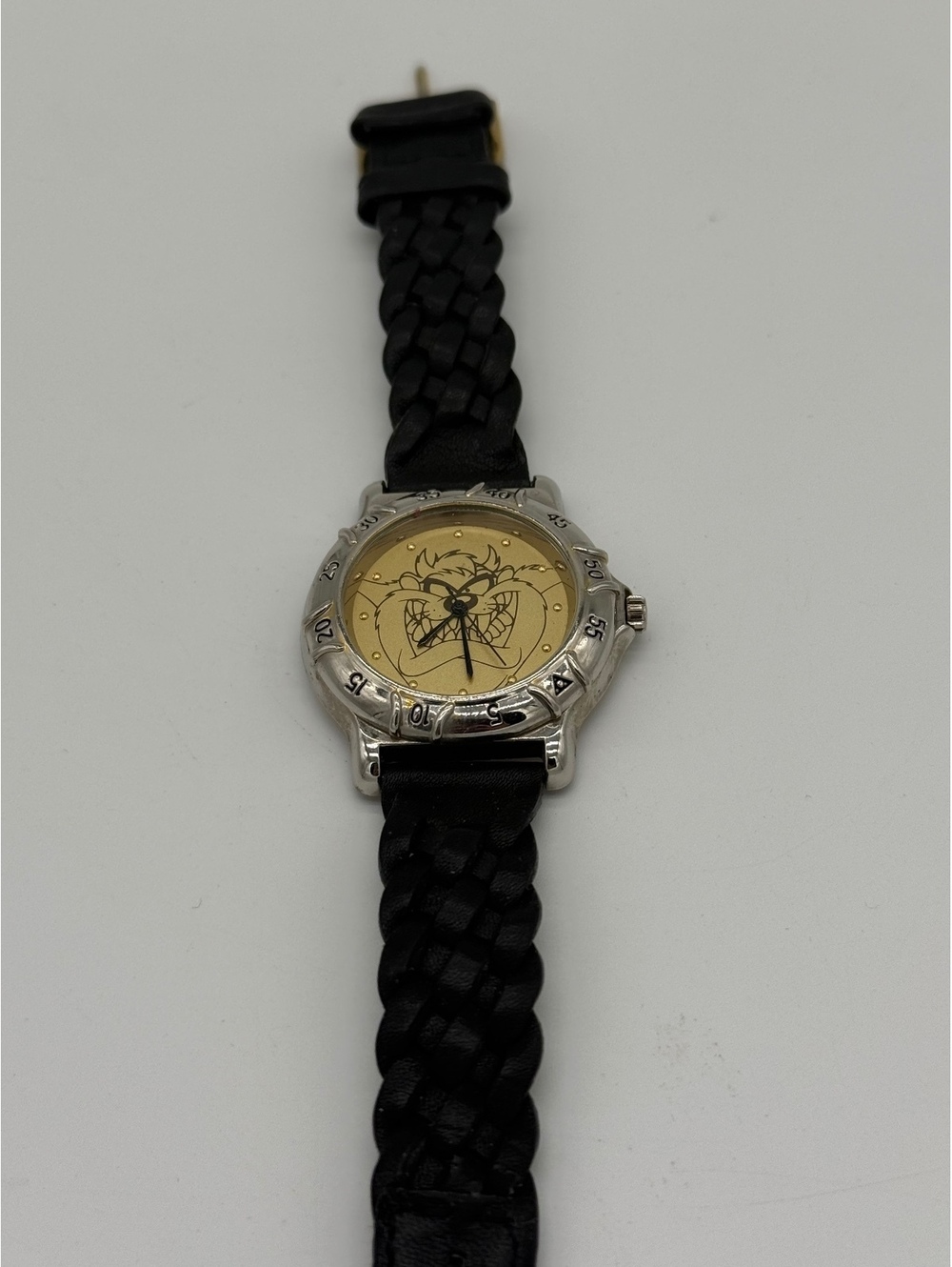 Vintage Armitron Looney Tunes "Tasmanian Devil" Quartz Watch – Leather Strap